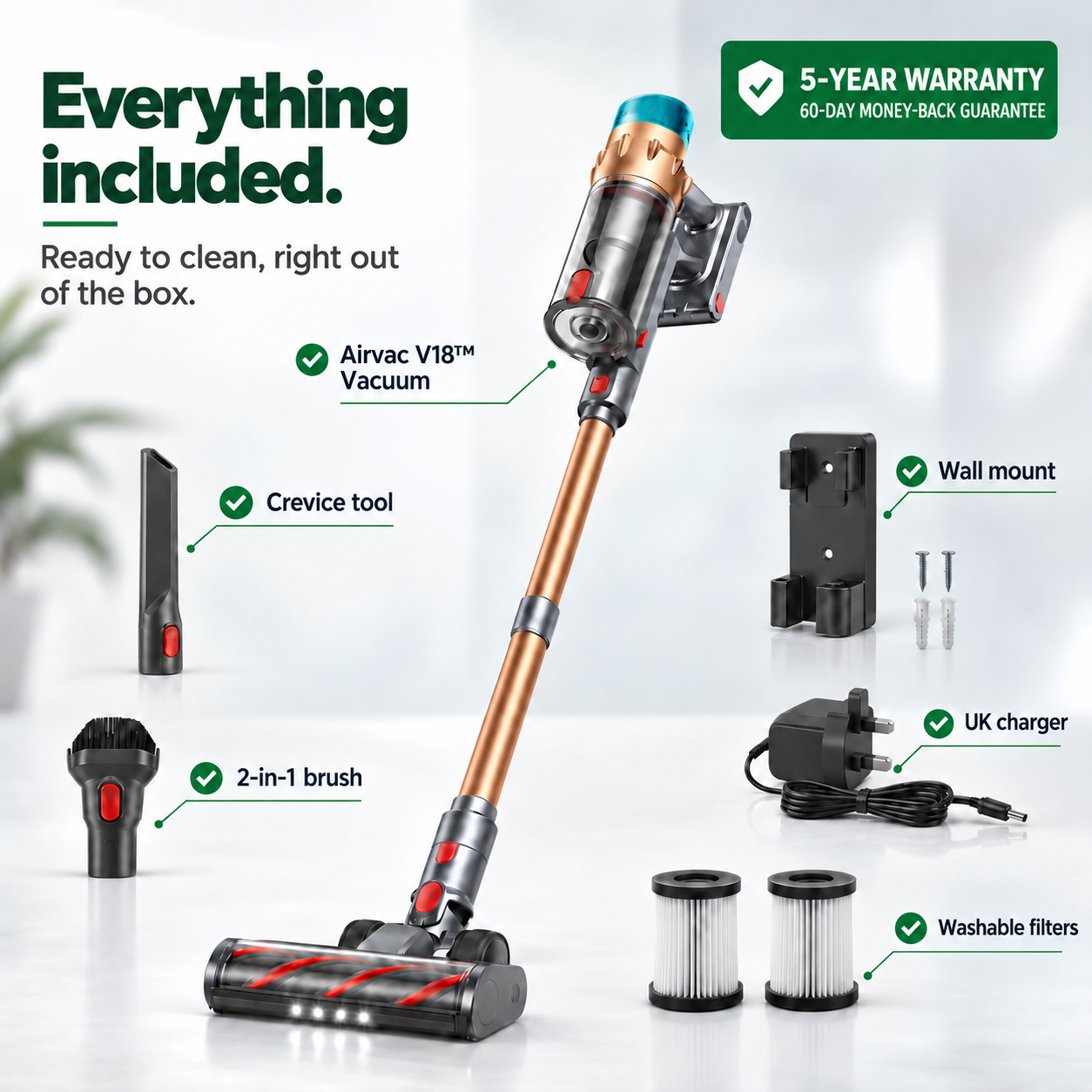 Airvac V18 cordless vacuum